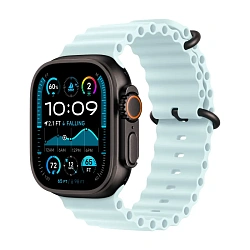 Умные часы Apple Watch Ultra 2 (2024) 49mm GPS + Cellular Black Titanium Case Ice Blue Ocean Band