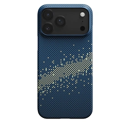 Клип-кейс (накладка) Pitaka Ultra-Slim Case для Apple iPhone 17 Pro Max кевлар (арамид), "млечный путь" (KI1701MPM)