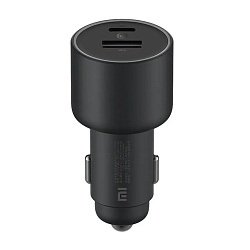 Автомобильное зарядное устройство Xiaomi Mi Car Charger Version 1A1C 100 Вт, чёрный