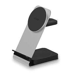 Беспроводное зарядное устройство uBear Level Pro 3 in 1 Galaxy Watch Edition 25 Вт серебристый