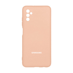 Клип-кейс (накладка) Silicone cover для Samsung Galaxy M52 силикон, пудровый