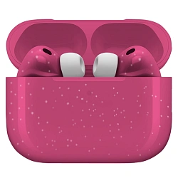 Беспроводные наушники Apple AirPods Pro 3 розовый с блёстками глянец (полная покраска)