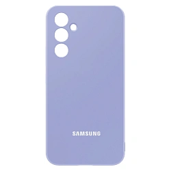 Клип-кейс (накладка) Silicone cover закрытый для Samsung Galaxy S24 FE силикон, лавандовый