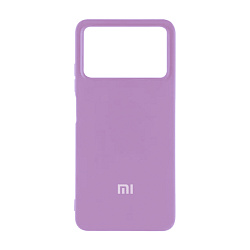 Клип-кейс (накладка) Silicone cover закрытый для Xiaomi Poco X4 Pro силикон, лавандовый