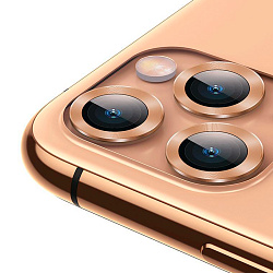 Защитное стекло на камеру Baseus Alloy Protection Ring для Apple iPhone 11 Pro / 11 Pro Max, золотой