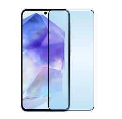 Защитное стекло Mocoll 2.5D для Samsung Galaxy A35 / A55, черная рамка