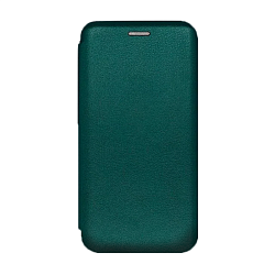 Чехол-книжка для Xiaomi Redmi Note 13 4G искусственная кожа, тёмно-зелёный