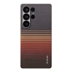 Клип-кейс (накладка) Pitaka Ultra-Slim Case для Samsung Galaxy S26 Ultra кевлар (арамид), "закат" (KS2603U)