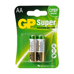 Батарейка GP Super Alkaline AA LR6-2BL, 2шт