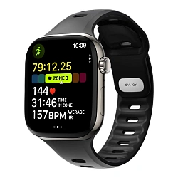 Спортивный ремешок Nomad Tempo Band для Apple Watch 44 / 45 / 46 / 49mm фторэластомер чёрный