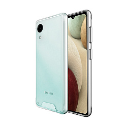 Клип-кейс (накладка) Space для Samsung Galaxy A03 Core полиуретан, поликарбонат, прозрачный