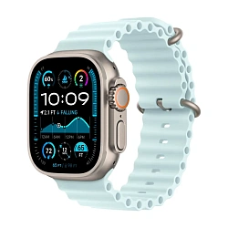 Умные часы Apple Watch Ultra 2 (2024) 49mm GPS + Cellular Natural Titanium Case Ice Blue Ocean Band