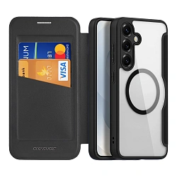 Чехол-книжка Dux Ducis Skin X Pro для Samsung Galaxy S26 Plus полиуретан, термополиуретан, чёрный