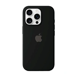 Клип-кейс (накладка) Silicone Case для Apple iPhone 16 Pro силикон, чёрный