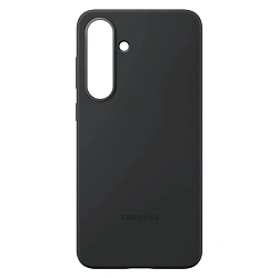 Клип-кейс (накладка) Silicone cover закрытый для Samsung Galaxy S25 FE силикон, чёрный