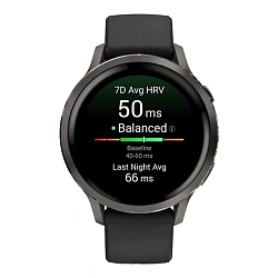 Умные часы Garmin Venu 4 41mm чёрный (чёрный ремешок)