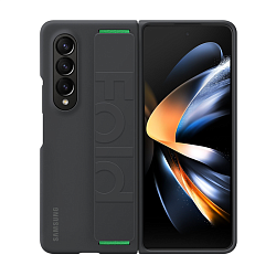 Клип-кейс (накладка) Samsung Silicone Grip Cover для Samsung Galaxy Z Fold 4 силикон, чёрный
