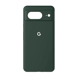Клип-кейс (накладка) Silicone cover закрытый для Google Pixel 8 силикон, тёмно-зелёный