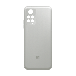 Клип-кейс (накладка) для Xiaomi Redmi Note 12 Pro 4G пластик, силикон, серебристый