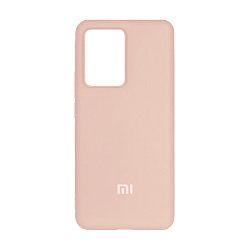 Клип-кейс (накладка) Silicone cover закрытый для Xiaomi 11T / 11T Pro силикон, пудровый