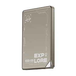 Внешний аккумулятор с беспроводной зарядкой WIWU Ultra-Thin Power Bank 5000 мАч 20 Вт титановый