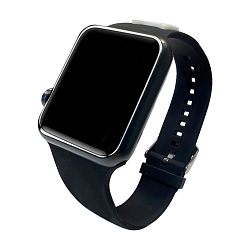 Ремешок CG Mobile Lagerfeld Choupette Head для Apple Watch 44 / 45 / 46 / 49mm силикон чёрный
