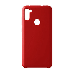 Клип-кейс (накладка) Silicone cover для Samsung Galaxy A11 / M11 силикон, красный
