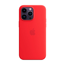 Клип-кейс (накладка) Silicone Case для Apple iPhone 14 Pro Max силикон, красный