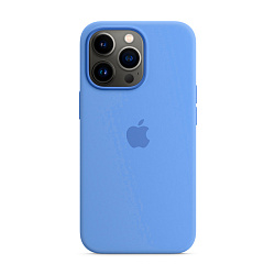 Клип-кейс (накладка) Silicone Case для Apple iPhone 13 Pro силикон, васильковый