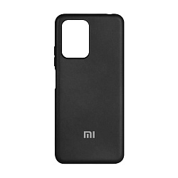 Клип-кейс (накладка) Silicone cover закрытый для Xiaomi Poco X4 GT силикон, чёрный