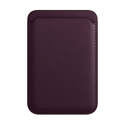 Кардхолдер Leather Wallet with Magsafe для Apple iPhone искусственная кожа, бордовый