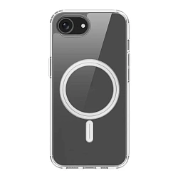 Клип-кейс (накладка) Clear Case MagSafe для Apple iPhone 16e / 17e поликарбонат, прозрачный