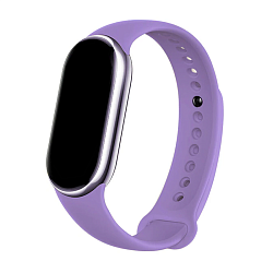 Спортивный ремешок для Xiaomi Smart Band 8 / 9 / 10 силикон лавандовый