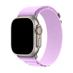 Ремешок альпийская петля для Apple Watch 44 / 45 / 46 / 49mm нейлон лавандовый