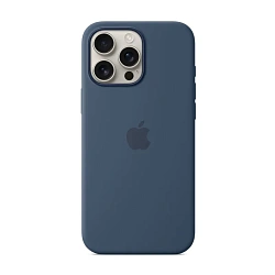 Клип-кейс (накладка) Silicone Case MagSafe для Apple iPhone 16 Pro Max силикон, "джинсовая ткань"