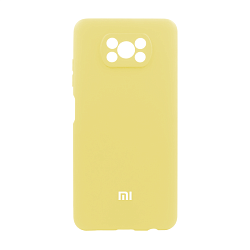 Клип-кейс (накладка) для Xiaomi Poco X3 NFC / Poco X3 Pro силикон, жёлтый