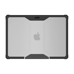 Клип-кейс (накладка) UAG Plyo для Apple MacBook Air 15" (2023 - 2025) полиуретан, поликарбонат, прозрачный с чёрной рамкой