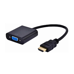 Адаптер-переходник Cablexpert (HDMI to VGA), чёрный