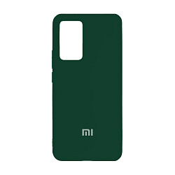 Клип-кейс (накладка) Silicone cover закрытый для Xiaomi 12 Lite силикон, тёмно-зелёный