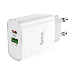 Сетевое зарядное устройство Hoco C80A 18 Вт, белый