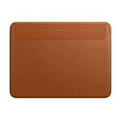 Чехол WIWU Skin Pro 2 Leather Sleeve для Apple MacBook Pro 16" (2021 - 2024) полиуретан, кожа, коричневый