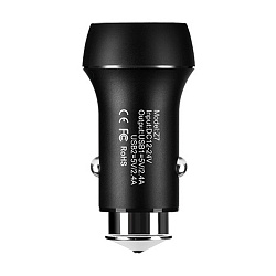 Автомобильное зарядное устройство Hoco Z7 12 Вт, чёрный