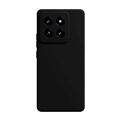 Клип-кейс (накладка) Silicone cover закрытый для Xiaomi 14T Pro силикон, чёрный