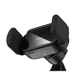 Автомобильный держатель Baseus Steel Cannon Pro Solar Electric Car Mount (клеящаяся платформа) чёрный