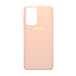 Клип-кейс (накладка) Silicone cover закрытый для Samsung Galaxy A23 силикон, пудровый
