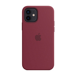 Клип-кейс (накладка) Apple Silicone Case MagSafe для Apple iPhone 12 / 12 Pro силикон, Plum