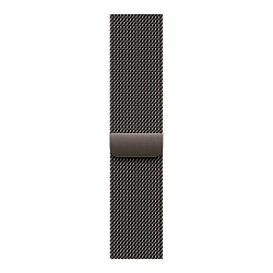 Браслет Apple Milanese Loop для Apple Watch 44 / 45 / 46 / 49mm сталь Black Titanium (M)