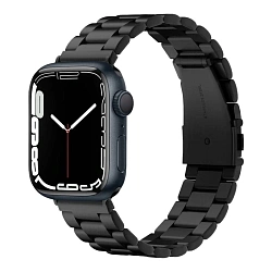 Браслет Spigen Modern Fit для Apple Watch 44 / 45 / 46 / 49mm сталь чёрный