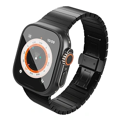 Браслет VLP Titanium Band для Apple Watch 42 / 44 / 45 / 49mm титан, сталь чёрный