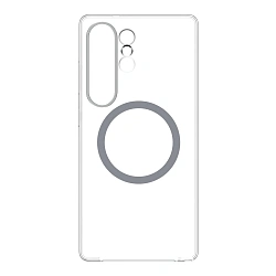 Клип-кейс (накладка) Samsung Clear Magnet Case для Samsung Galaxy S25 Ultra полиуретан, поликарбонат, алюминий, прозрачный